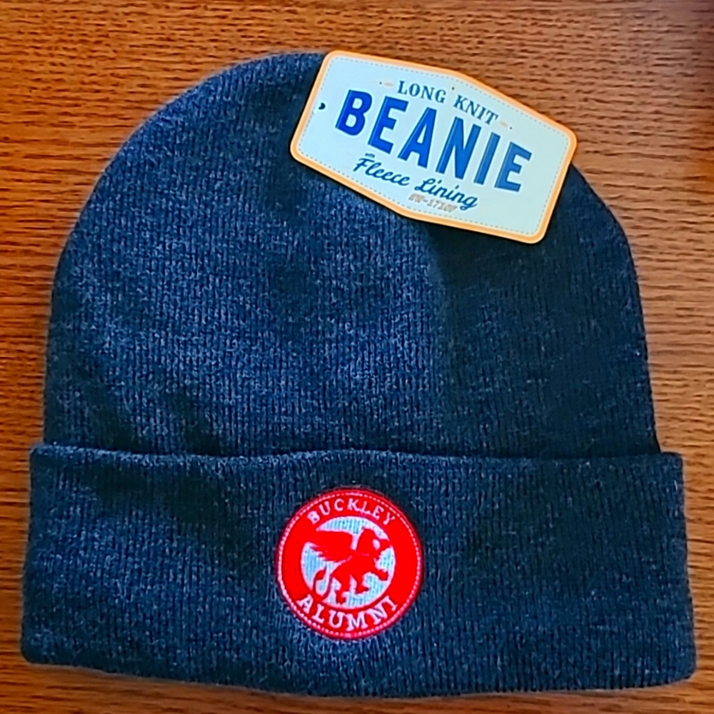 Buckley Alumni Long knit beanie.